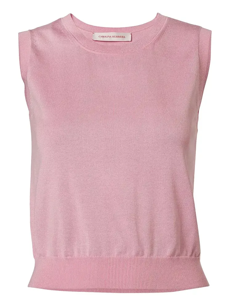 Silk-Cotton Knit Top Silk-Cotton Knit Top
