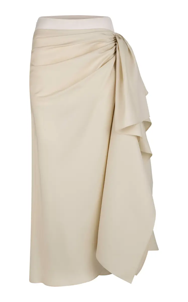 Heirlome Liliana Ruched Draped Silk Maxi Skirt | Thumbnail 6 Heirlome Liliana Ruched Draped Silk Maxi Skirt | Thumbnail 6