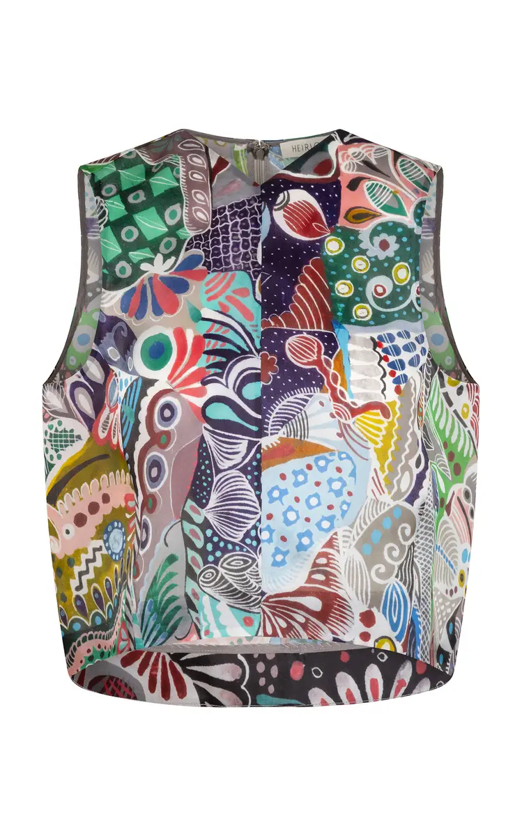 Heirlome Val Sleeveless Printed Silk Top | Thumbnail 3 Heirlome Val Sleeveless Printed Silk Top | Thumbnail 3