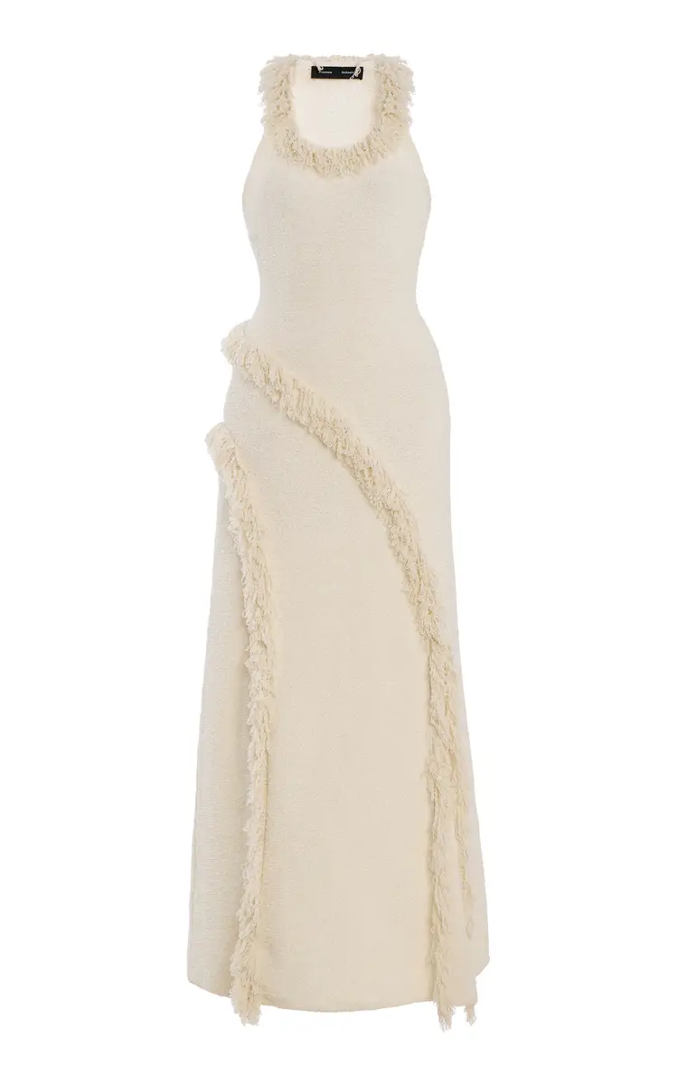 Proenza Schouler Nilo Jacquard Wool Midi Dress | Thumbnail 5 Proenza Schouler Nilo Jacquard Wool Midi Dress | Thumbnail 5