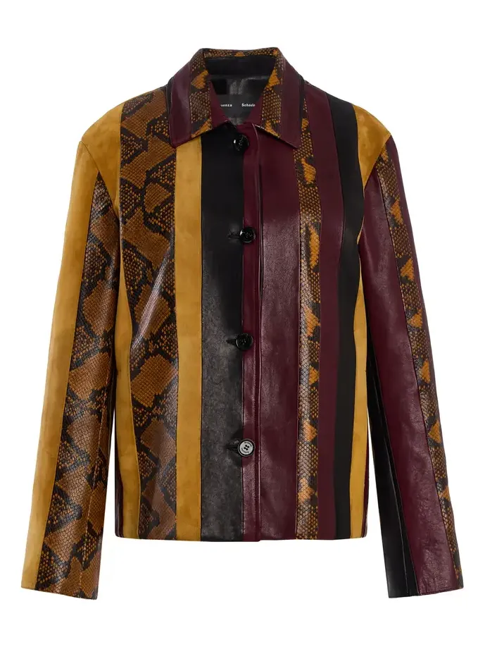 Sirine Pieced Leather Jacket Sirine Pieced Leather Jacket