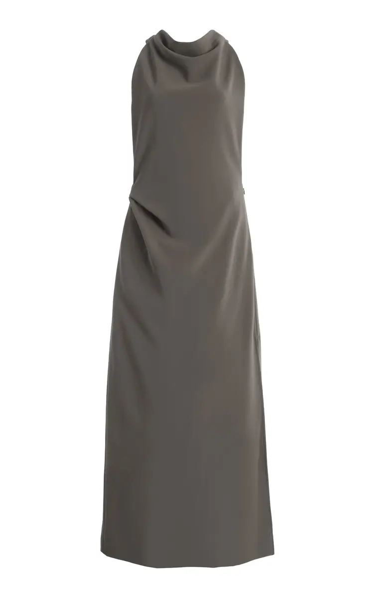Proenza Schouler Selena Halter Crepe Maxi Dress | Image 1 Proenza Schouler Selena Halter Crepe Maxi Dress | Image 1