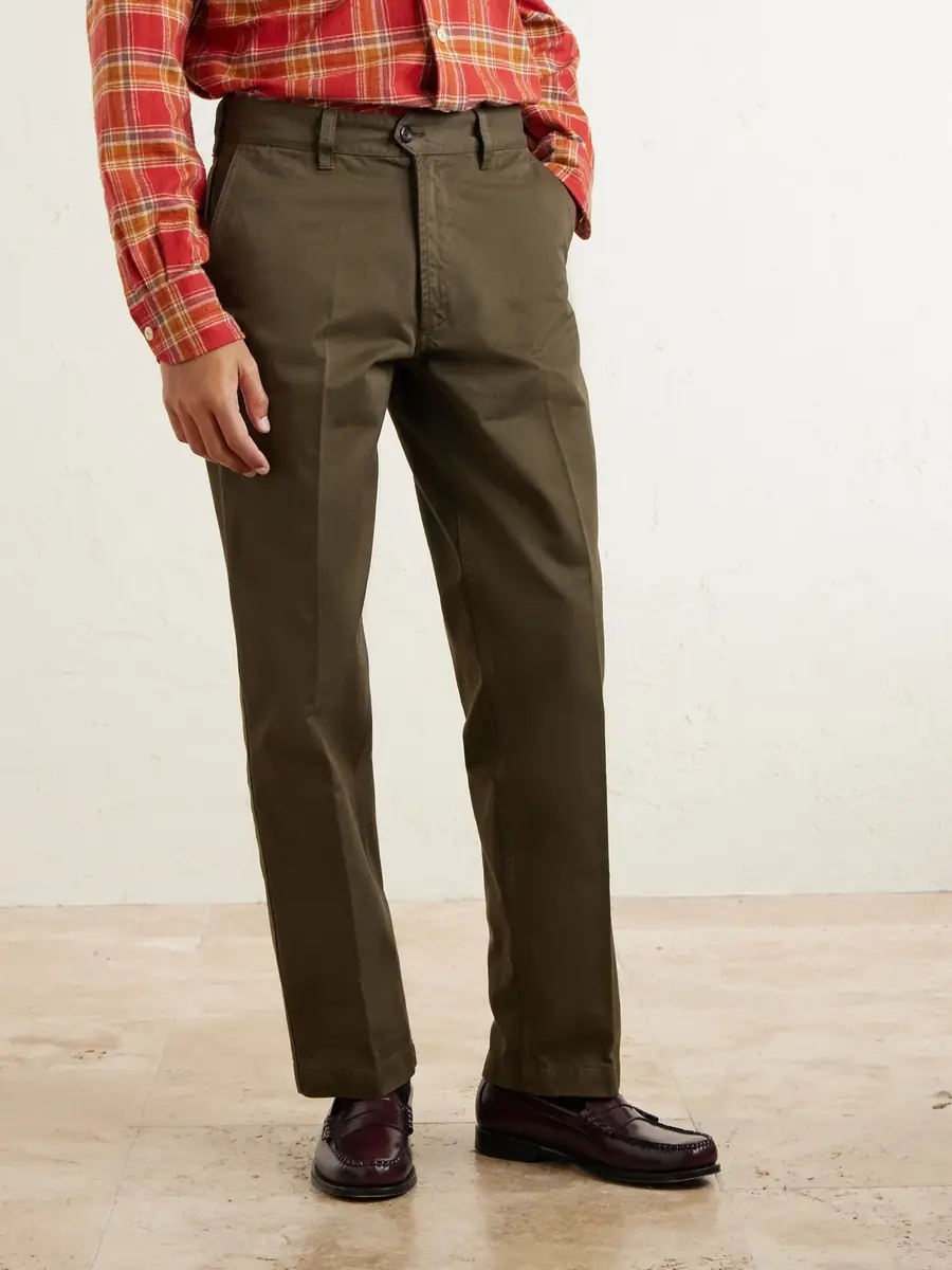 Drake's HIM Straight-Leg Cotton-Twill Chinos - Men | Thumbnail 3 Drake's HIM Straight-Leg Cotton-Twill Chinos - Men | Thumbnail 3