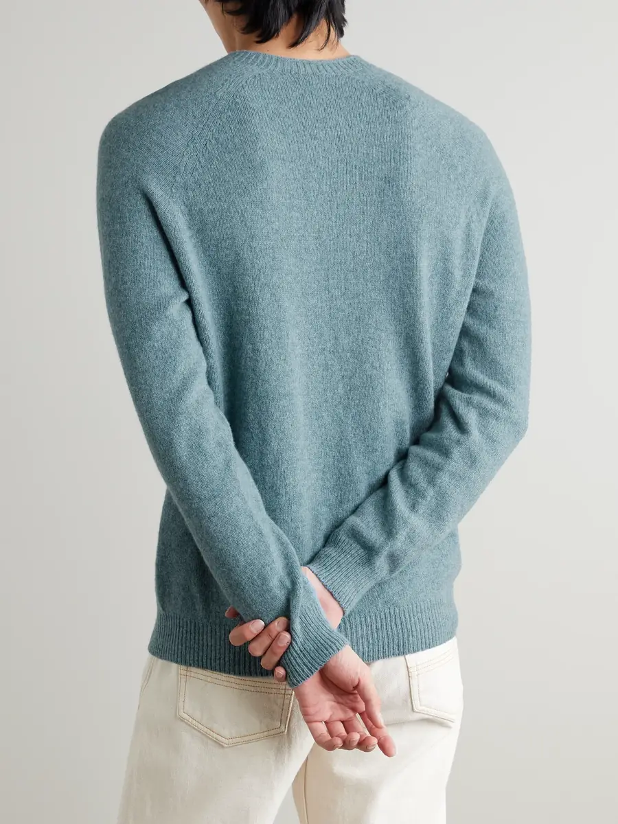 Sunspel Wool Sweater - Men | Thumbnail 4 Sunspel Wool Sweater - Men | Thumbnail 4