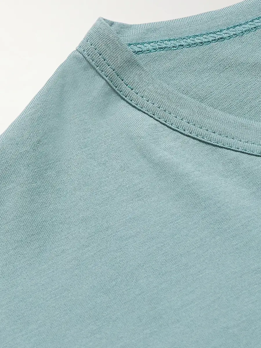 Sunspel Slim-Fit Supima Cotton-Jersey T-Shirt - Men | Thumbnail 4 Sunspel Slim-Fit Supima Cotton-Jersey T-Shirt - Men | Thumbnail 4