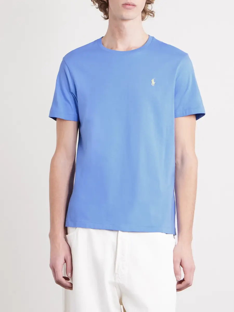 Polo Ralph Lauren Logo-Embroidered Cotton-Jersey T-Shirt - Men | Thumbnail 3