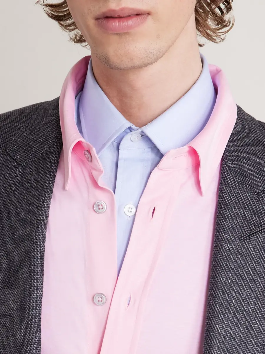 Tom Ford Silk and Cotton-Blend Jersey Shirt - Men | Thumbnail 5