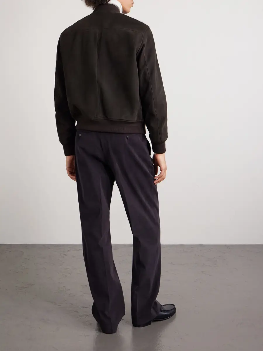 Tom Ford Suede Bomber Jacket - Men | Thumbnail 4 Tom Ford Suede Bomber Jacket - Men | Thumbnail 4