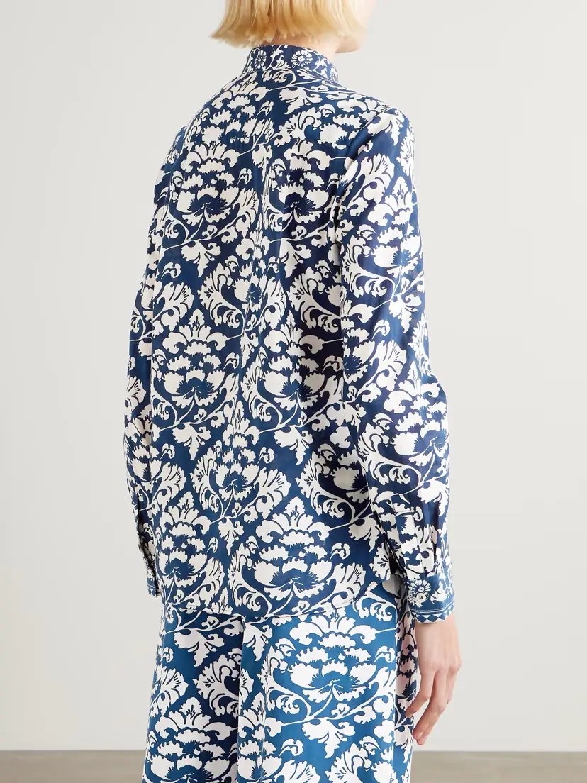 Emporio Sirenuse Chiara Floral-print Cotton Blouse | Thumbnail 4 Emporio Sirenuse Chiara Floral-print Cotton Blouse | Thumbnail 4