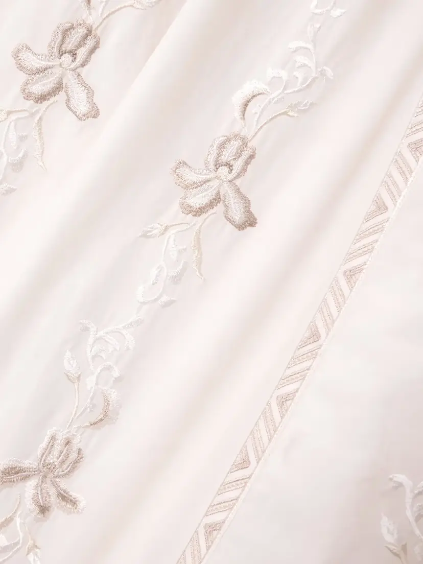Emporio Sirenuse Clodette Embroidered Cotton-blend Midi Dress | Thumbnail 4 Emporio Sirenuse Clodette Embroidered Cotton-blend Midi Dress | Thumbnail 4