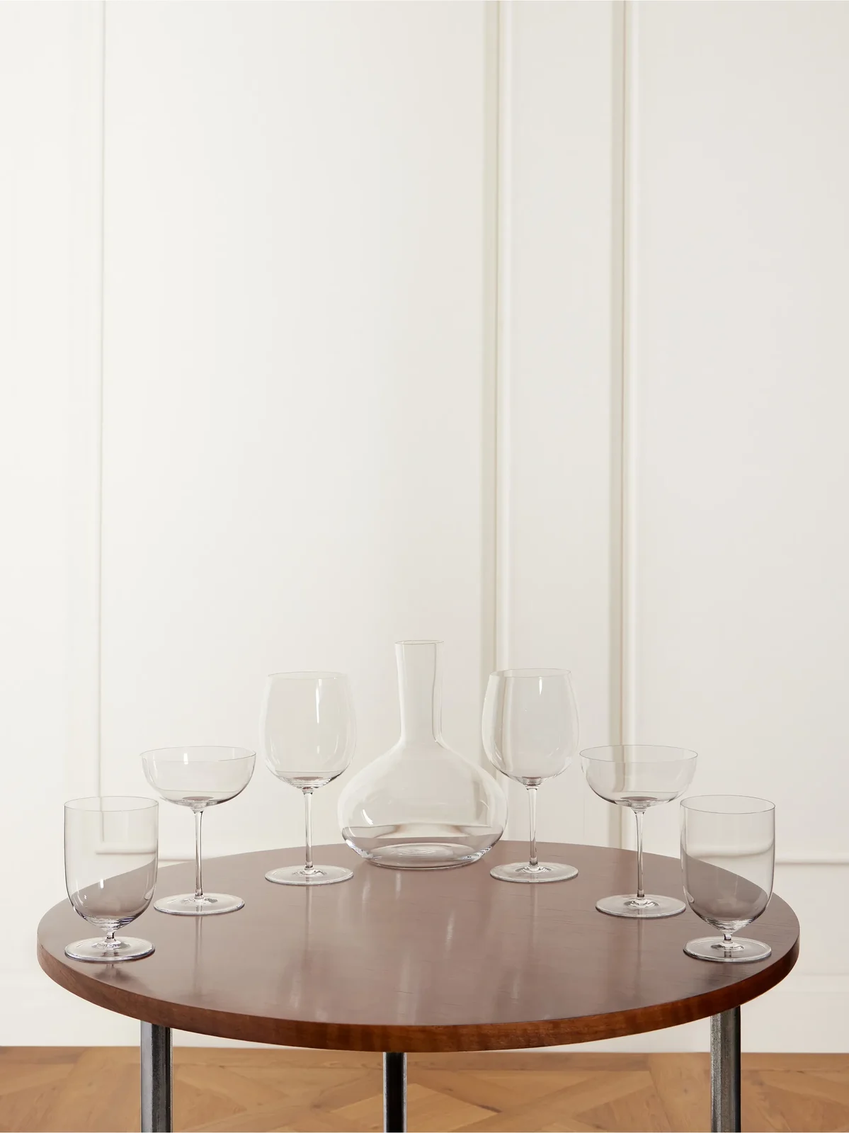 LOBMEYR + Polka Crystal Decanter And Wine, Champagne And Water Glasses Set
