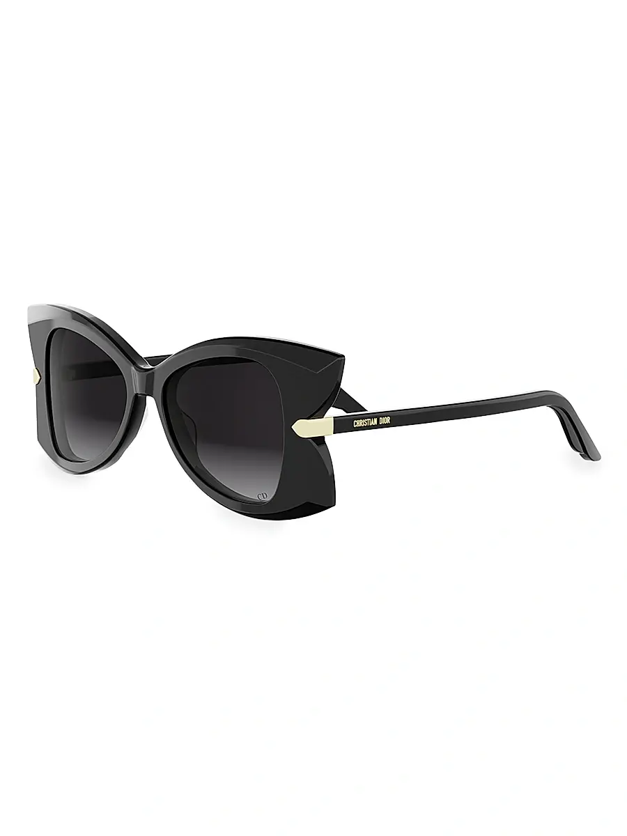 DIOR Women's DiorButterfly S1I 51MM Sunglasses - Black | Image 1 DIOR Women's DiorButterfly S1I 51MM Sunglasses - Black | Image 1