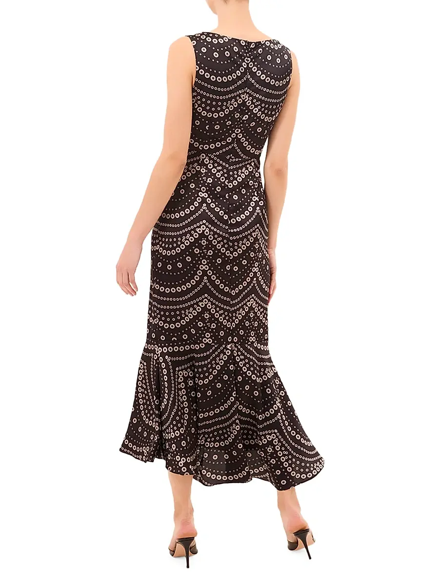 Misa Los Angeles Women's Patricia Printed Satin Midi-Dress | Thumbnail 4 Misa Los Angeles Women's Patricia Printed Satin Midi-Dress | Thumbnail 4