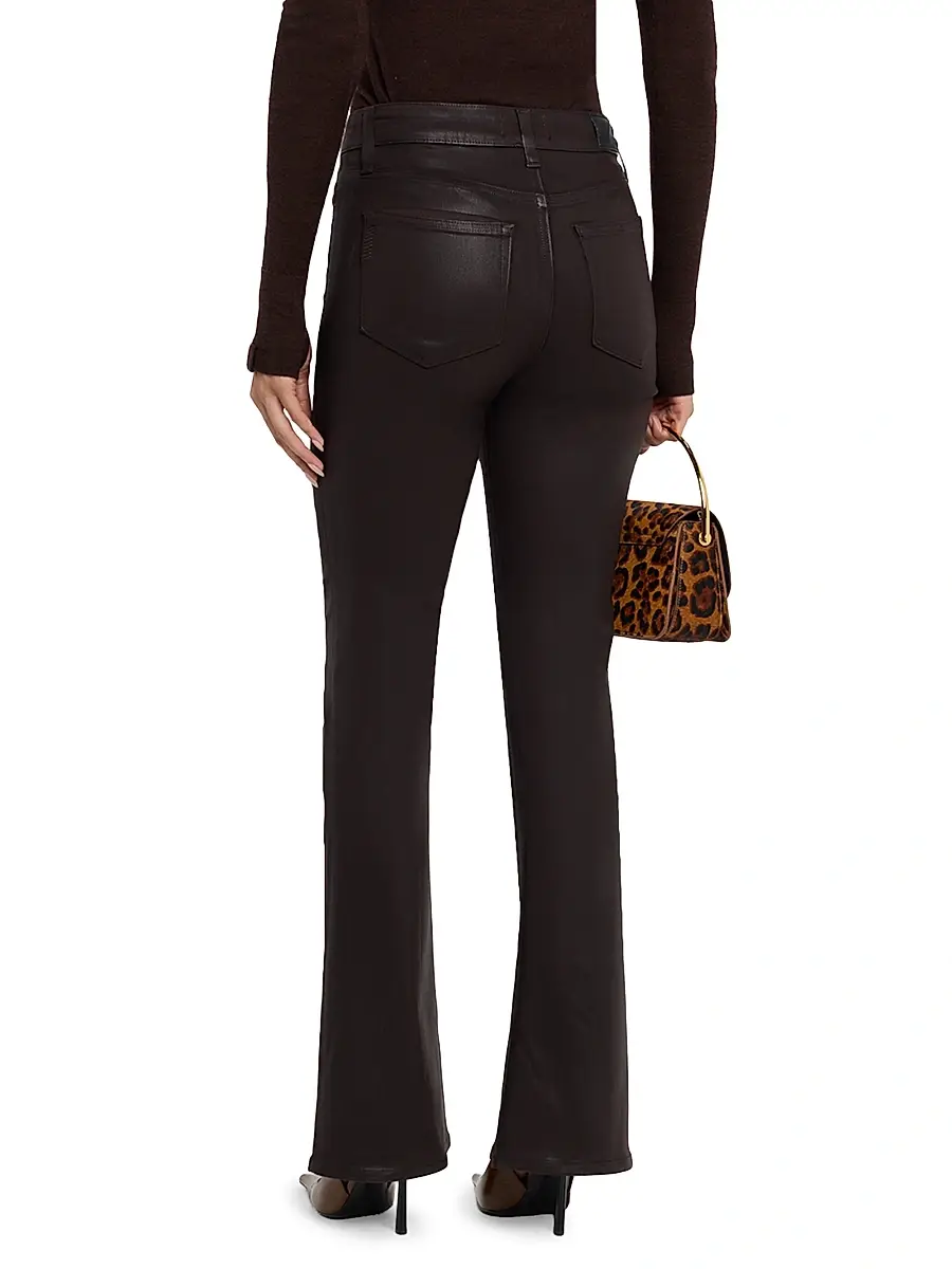 PAIGE Women's Laurel Canyon High-Rise Coated Jeans | Thumbnail 4