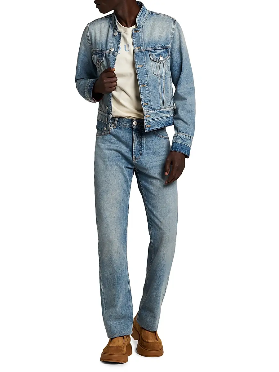 Alexander McQueen Men's Denim Band Jacket | Thumbnail 2 Alexander McQueen Men's Denim Band Jacket | Thumbnail 2