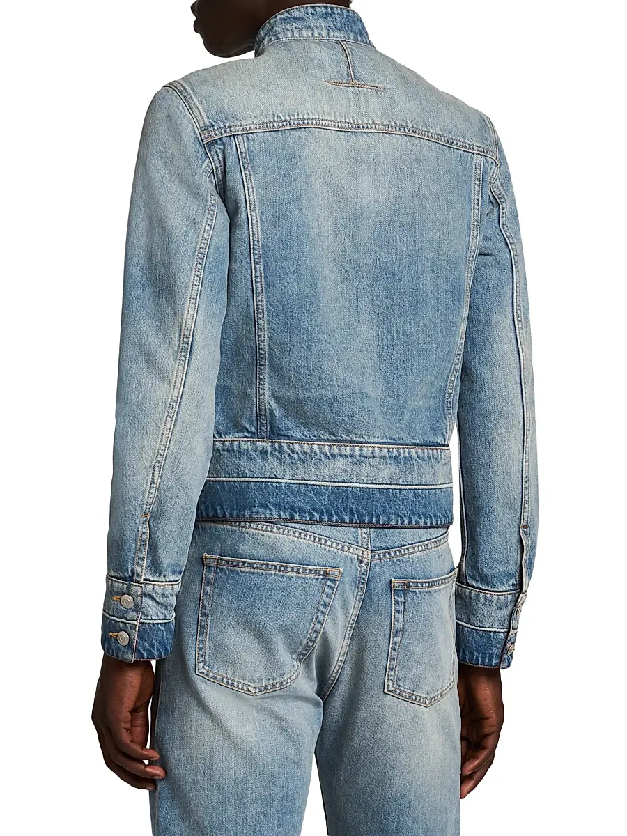 Alexander McQueen Men's Denim Band Jacket | Thumbnail 5 Alexander McQueen Men's Denim Band Jacket | Thumbnail 5