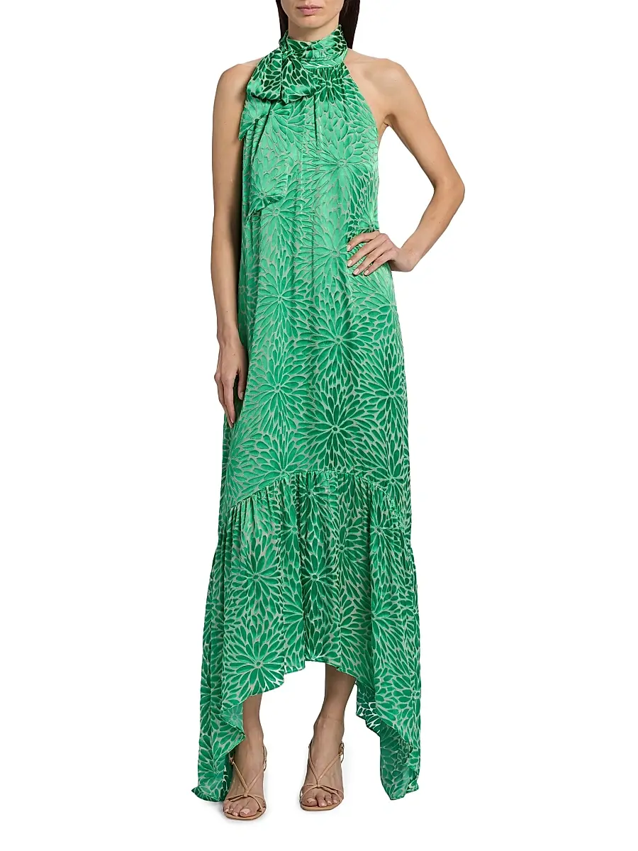 Ramy Brook Women's Nickola Floral-Textured Maxi Dress | Thumbnail 3 Ramy Brook Women's Nickola Floral-Textured Maxi Dress | Thumbnail 3