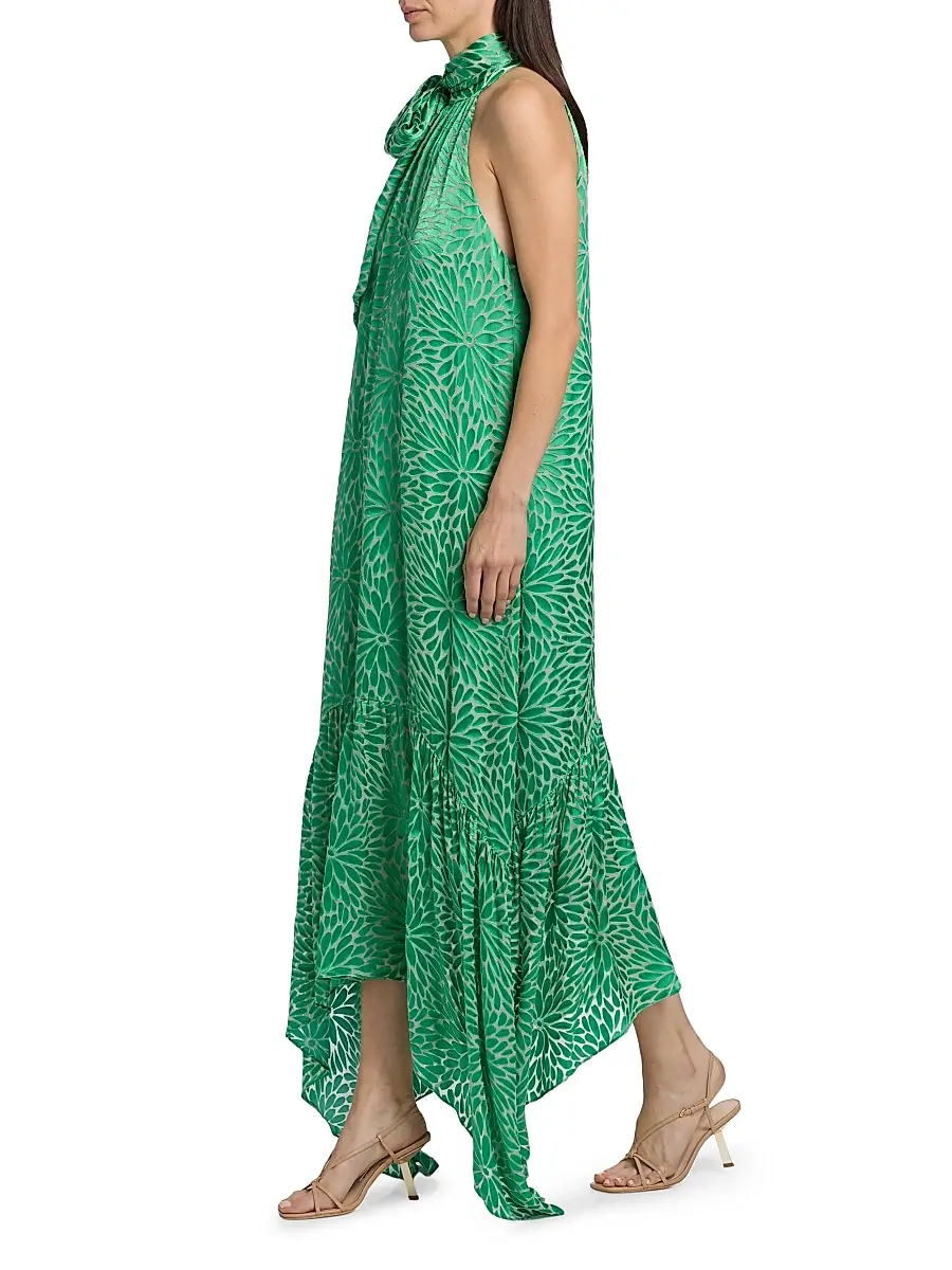 Ramy Brook Women's Nickola Floral-Textured Maxi Dress | Thumbnail 4 Ramy Brook Women's Nickola Floral-Textured Maxi Dress | Thumbnail 4