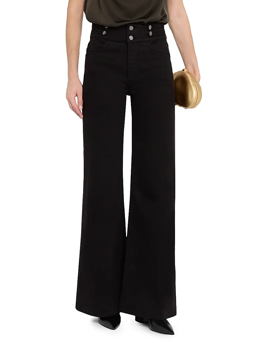 Ramy Brook Women's Liv Double-Waist High-Rise Wide-Leg Jeans | Thumbnail 3 Ramy Brook Women's Liv Double-Waist High-Rise Wide-Leg Jeans | Thumbnail 3