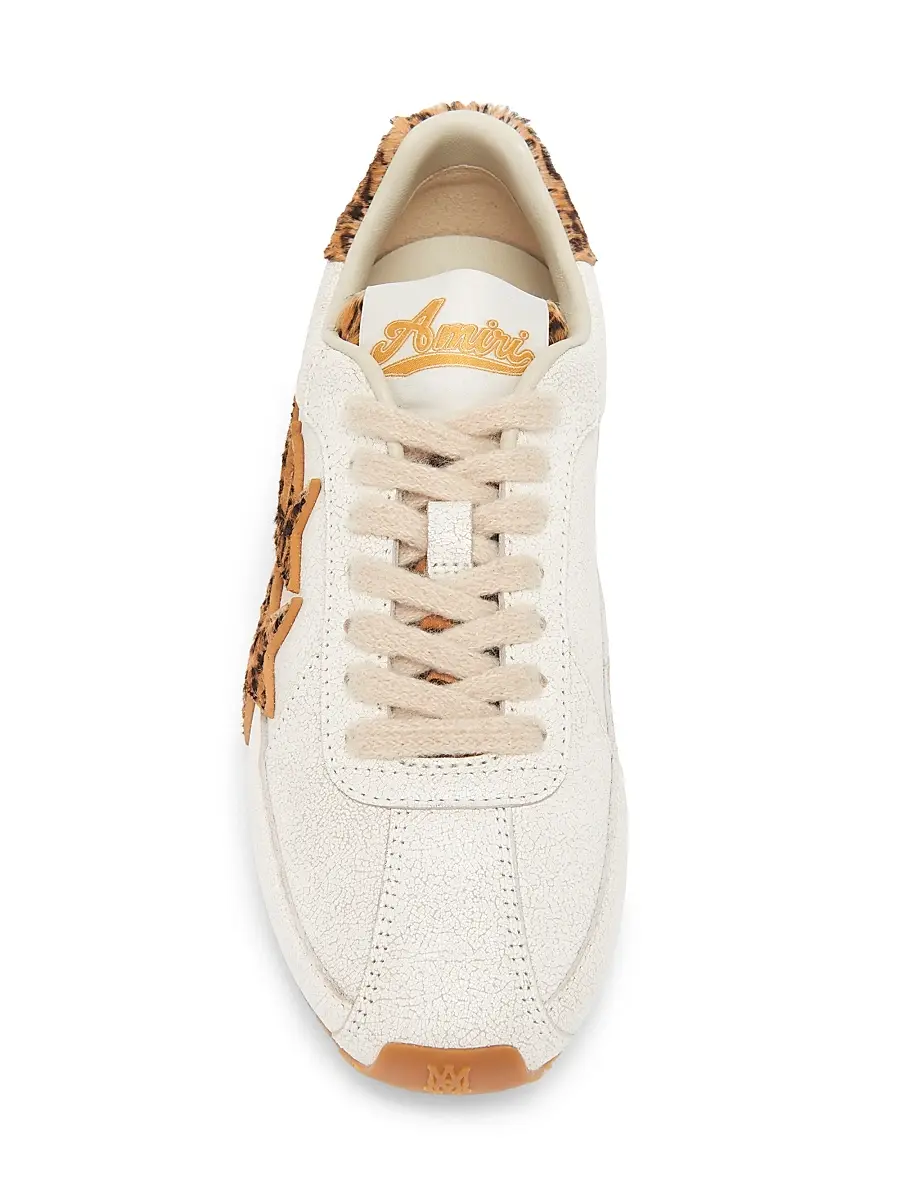Amiri Women's Pacific Leather Low-Top Sneakers - Alabaster | Thumbnail 4 Amiri Women's Pacific Leather Low-Top Sneakers - Alabaster | Thumbnail 4