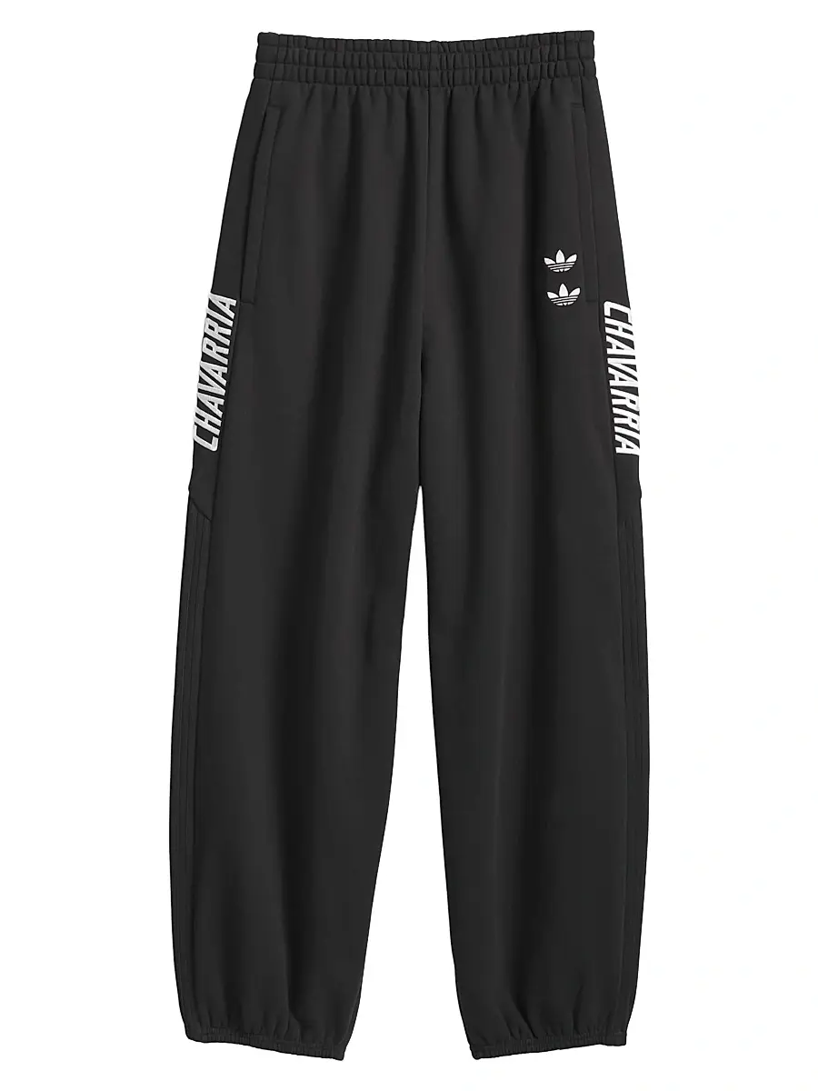Men's x Willy Chavarria Logo Fleece Sweatpants - Black Men's x Willy Chavarria Logo Fleece Sweatpants - Black