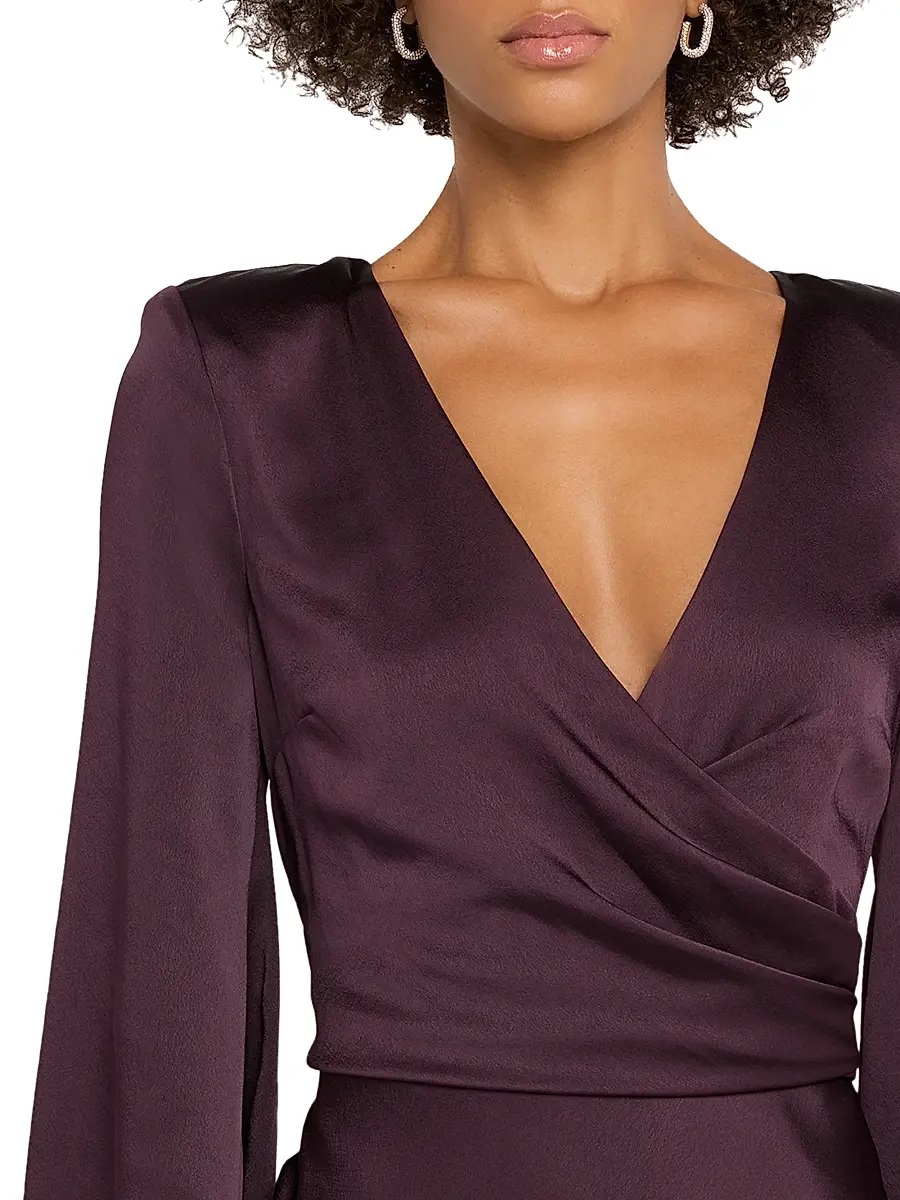 L'Agence Women's Manon Satin Maxi Dress | Thumbnail 5 L'Agence Women's Manon Satin Maxi Dress | Thumbnail 5