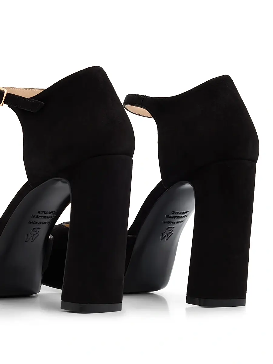 Stuart Weitzman Women's Babette Suede Platform Pumps | Thumbnail 3