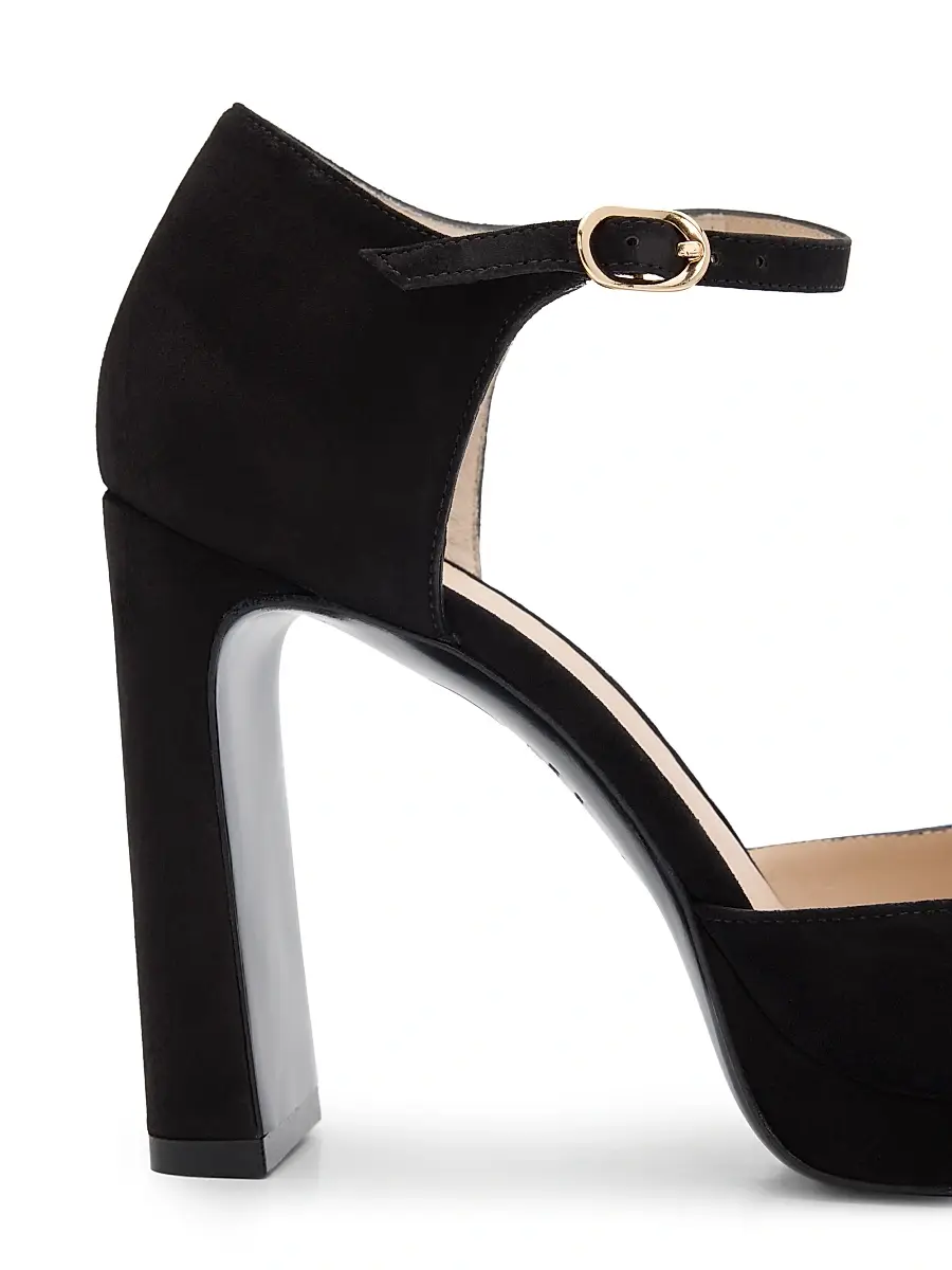 Stuart Weitzman Women's Babette Suede Platform Pumps | Thumbnail 5