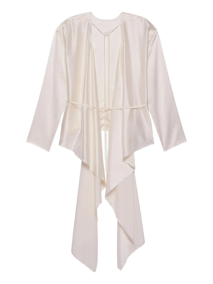 Women's Scarf-Drape Silk Top Women's Scarf-Drape Silk Top