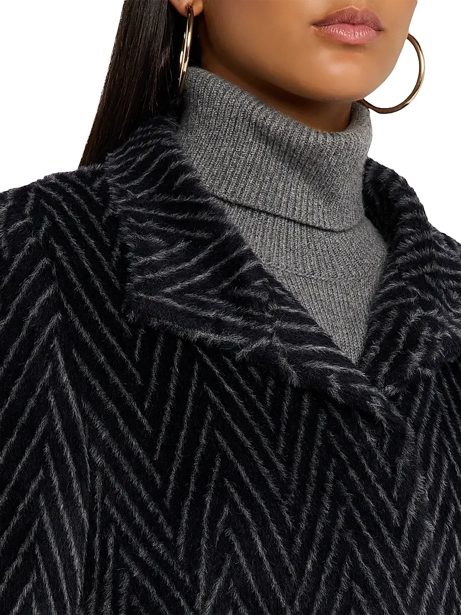 Chiarulli Women's Feronia Alpaca-Blend Chevron Coat | Thumbnail 5 Chiarulli Women's Feronia Alpaca-Blend Chevron Coat | Thumbnail 5