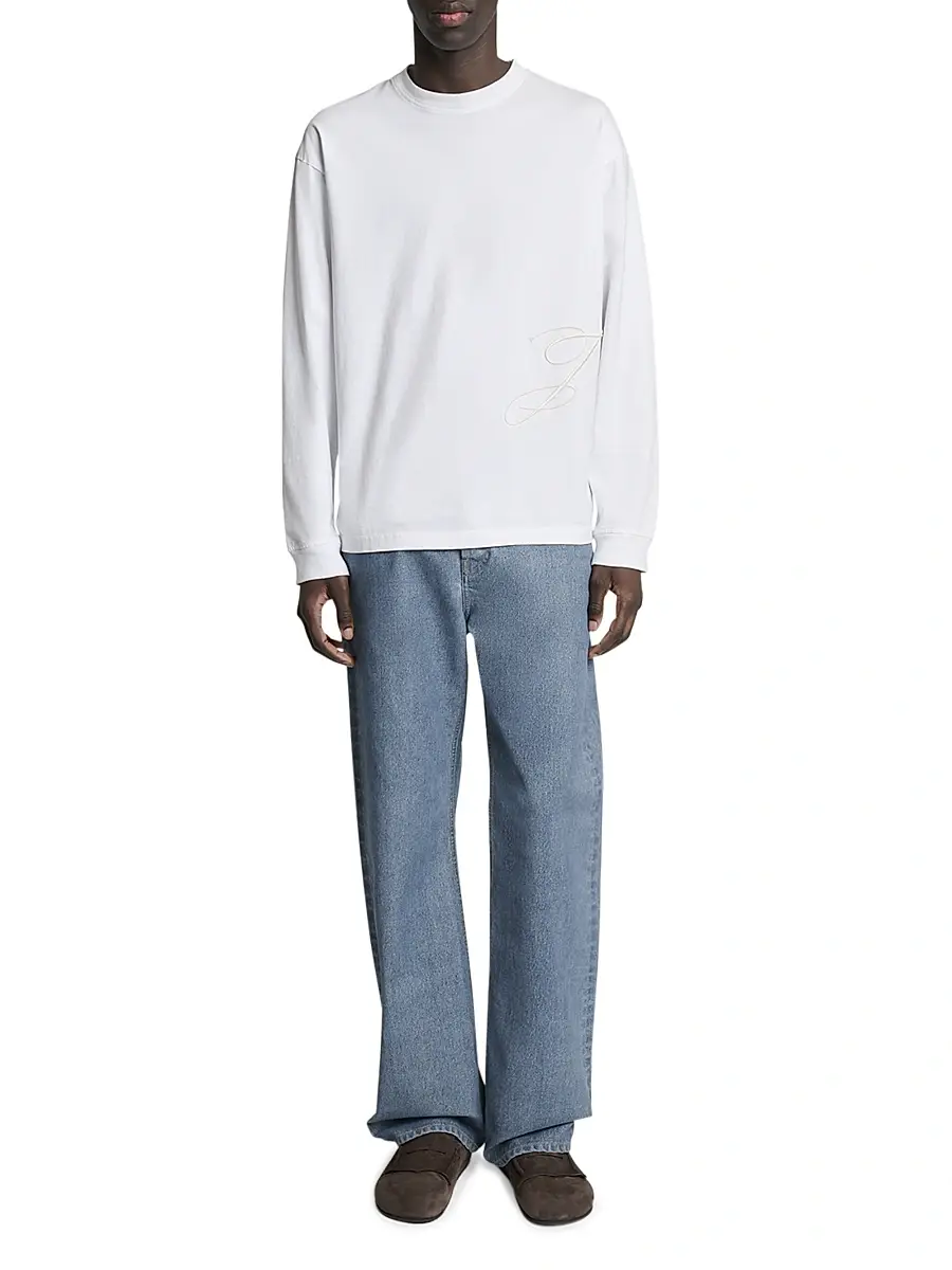 Jacquemus Men's J-Embroidered Long-Sleeve T-Shirt | Thumbnail 2 Jacquemus Men's J-Embroidered Long-Sleeve T-Shirt | Thumbnail 2