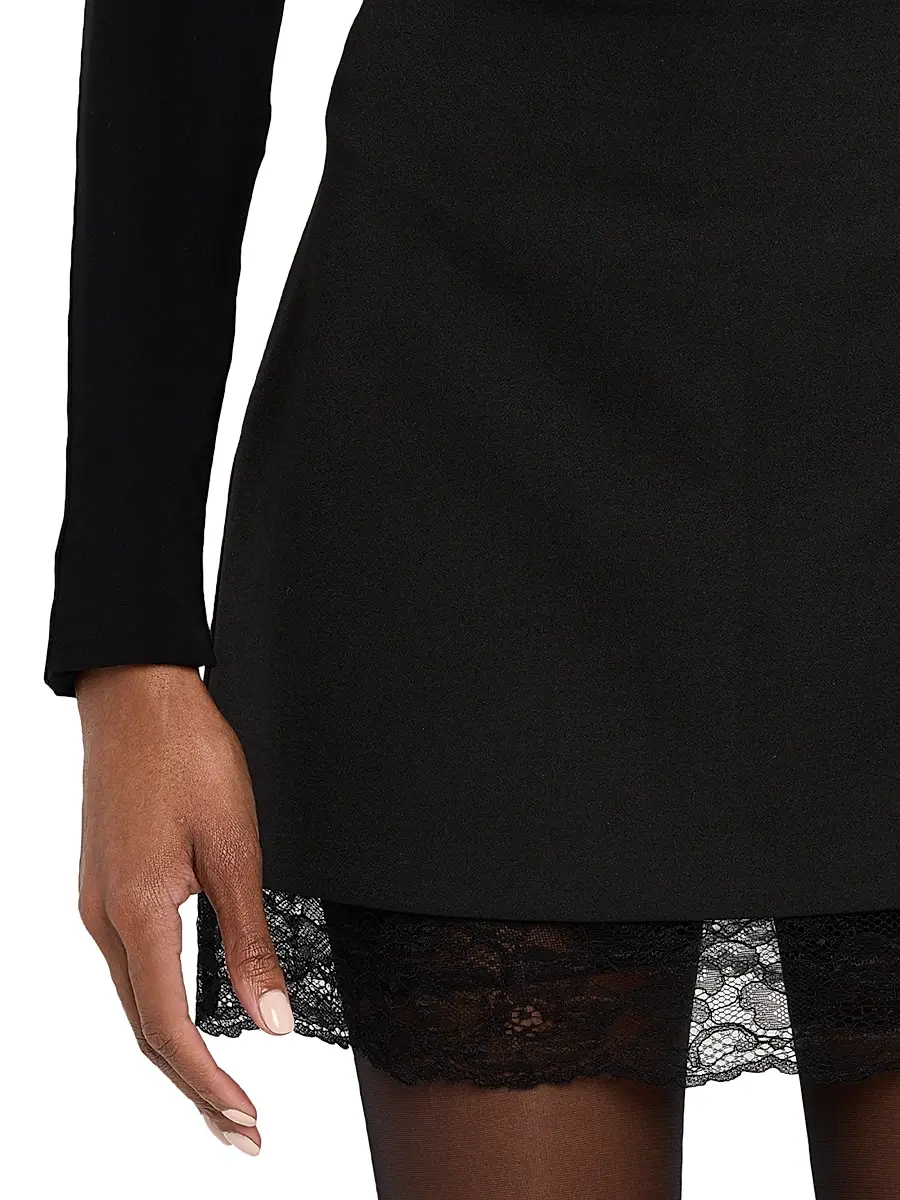 Toccin Women's Leland Lace Combo Miniskirt | Thumbnail 5 Toccin Women's Leland Lace Combo Miniskirt | Thumbnail 5