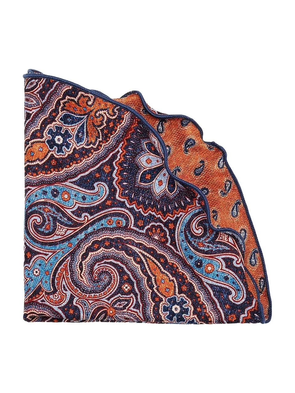 Men's Silk Reversible Pocket Circle