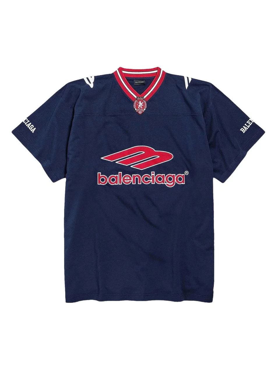 Men's 3B Football V-Neck Oversized T-Shirt Men's 3B Football V-Neck Oversized T-Shirt