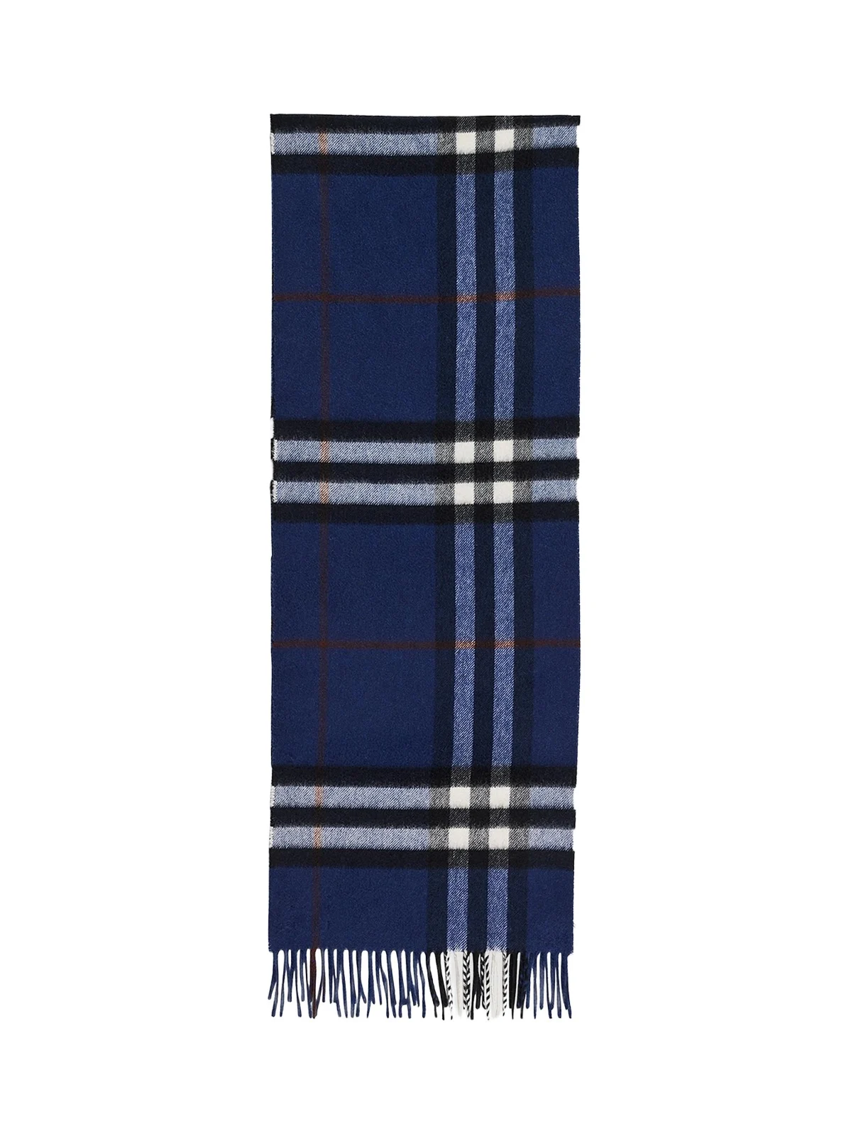 Men's Cashmere Check Fringed Scarf Men's Cashmere Check Fringed Scarf