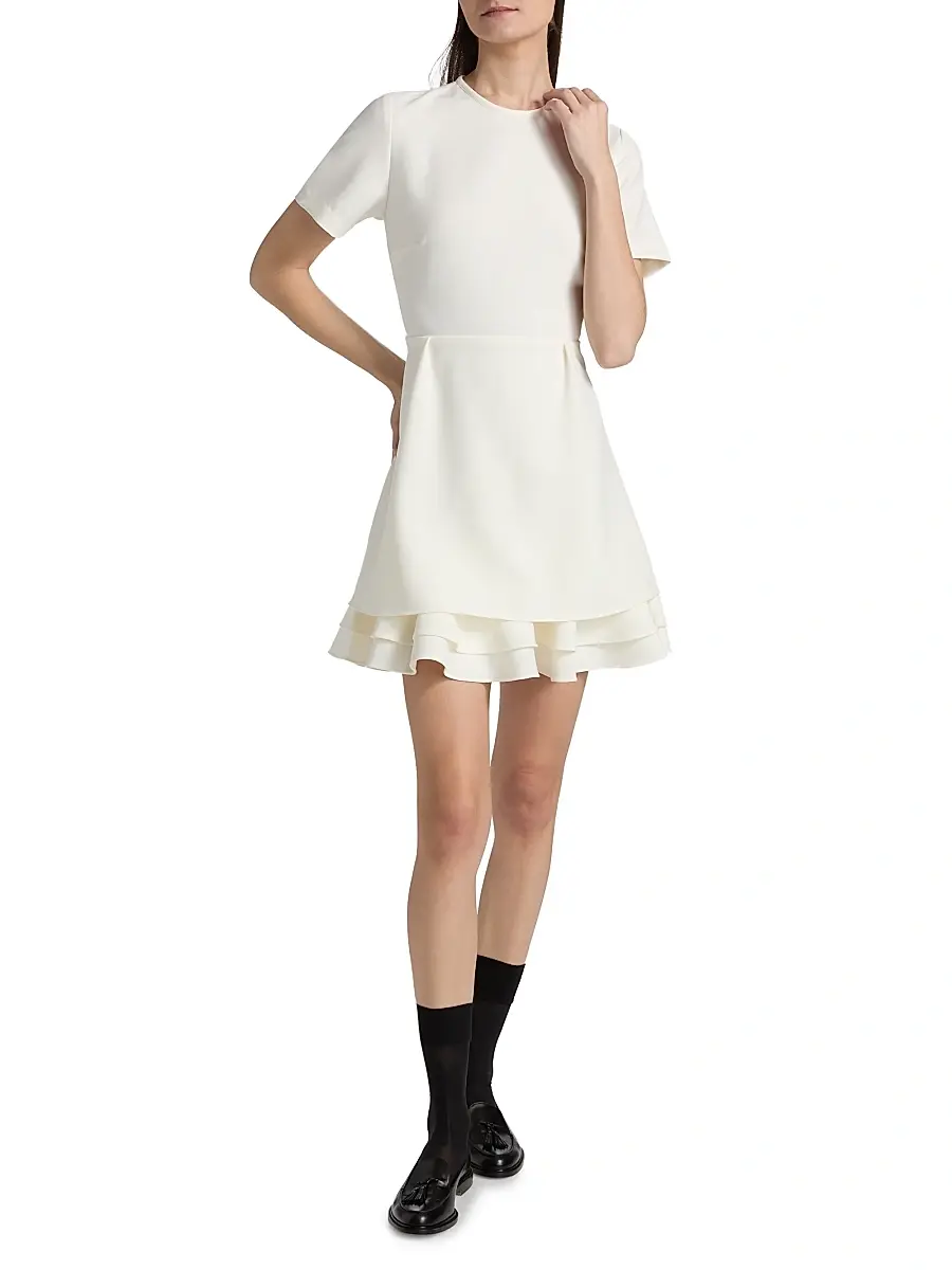 Kika Vargas Women's Amane Crepe Minidress | Thumbnail 2