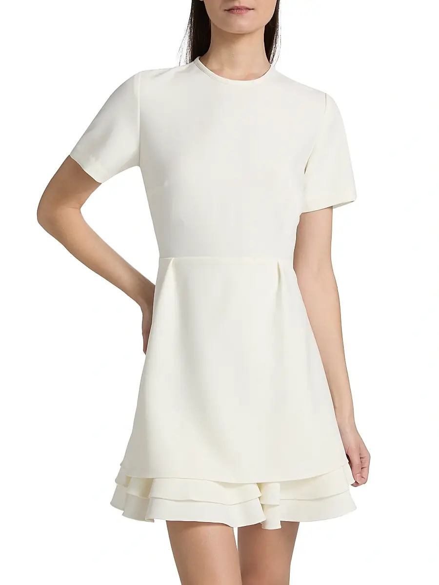 Kika Vargas Women's Amane Crepe Minidress | Thumbnail 3