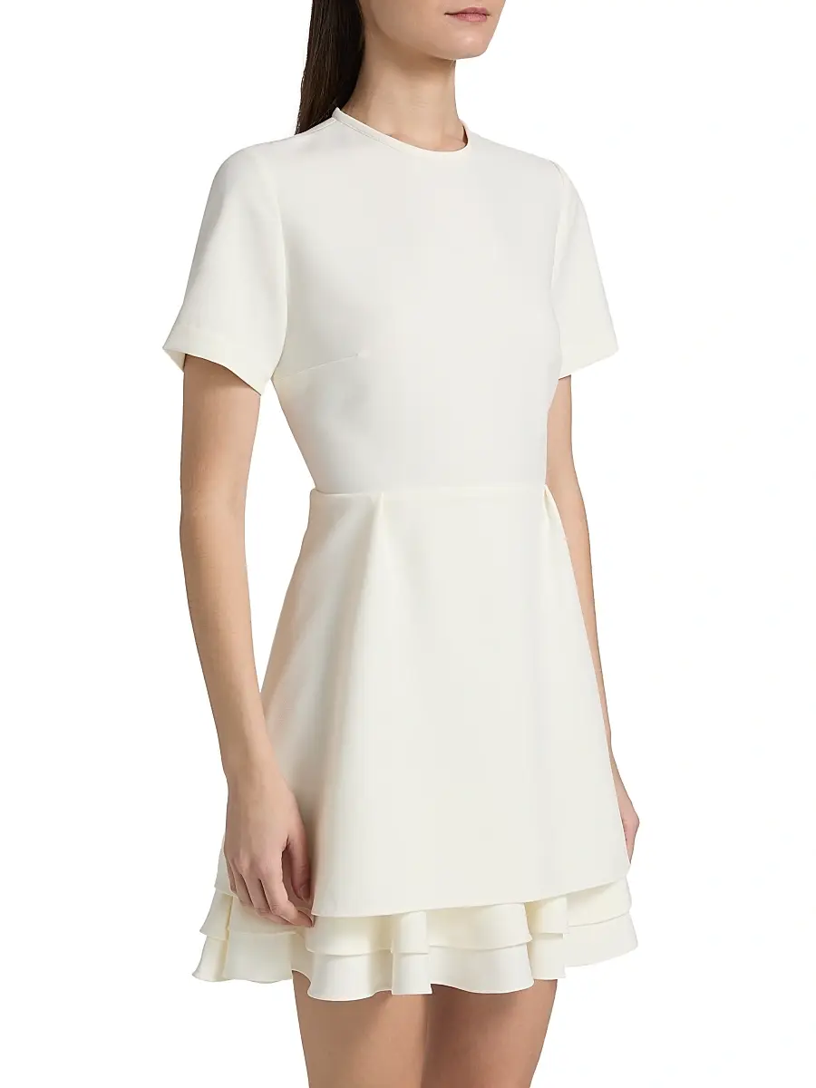 Kika Vargas Women's Amane Crepe Minidress | Thumbnail 4