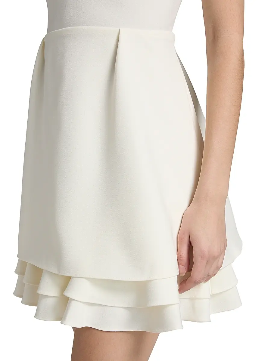 Kika Vargas Women's Amane Crepe Minidress | Thumbnail 6