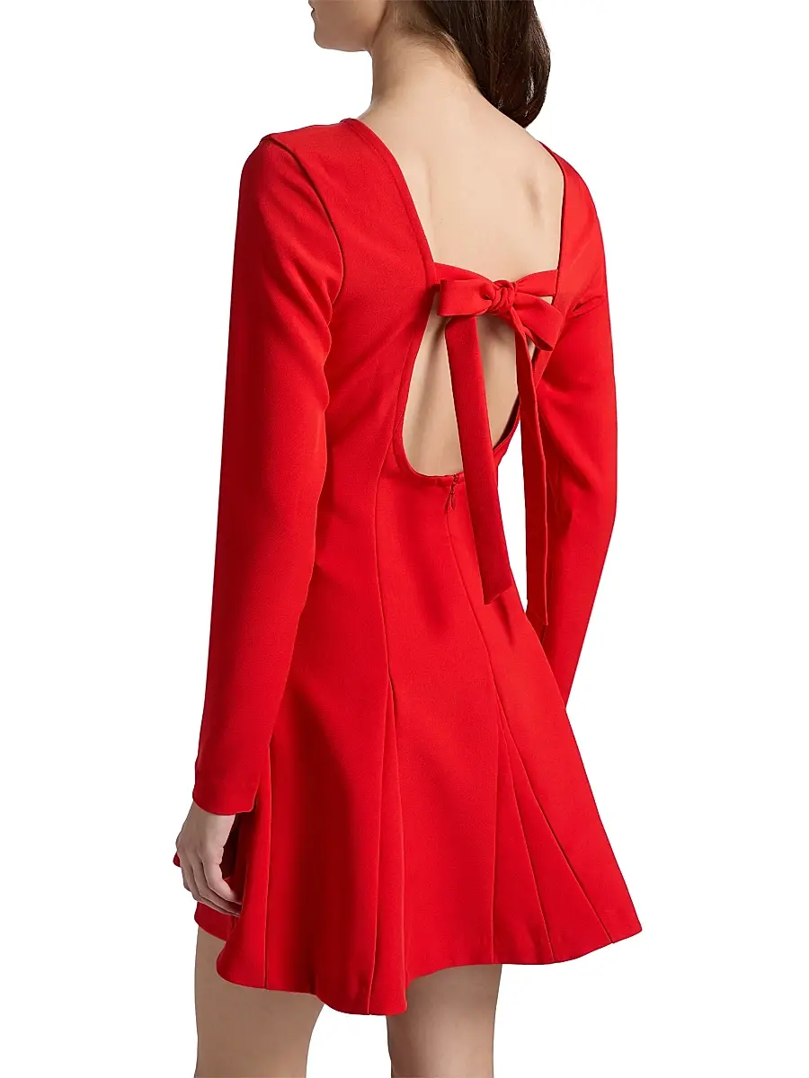 Kika Vargas Women's Tala Crepe Minidress | Thumbnail 5 Kika Vargas Women's Tala Crepe Minidress | Thumbnail 5