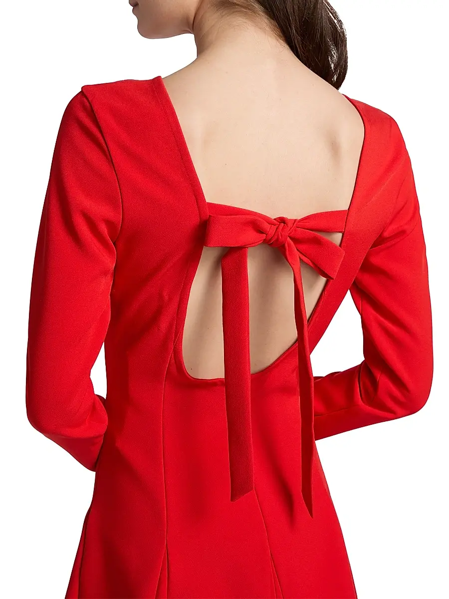 Kika Vargas Women's Tala Crepe Minidress | Thumbnail 6 Kika Vargas Women's Tala Crepe Minidress | Thumbnail 6