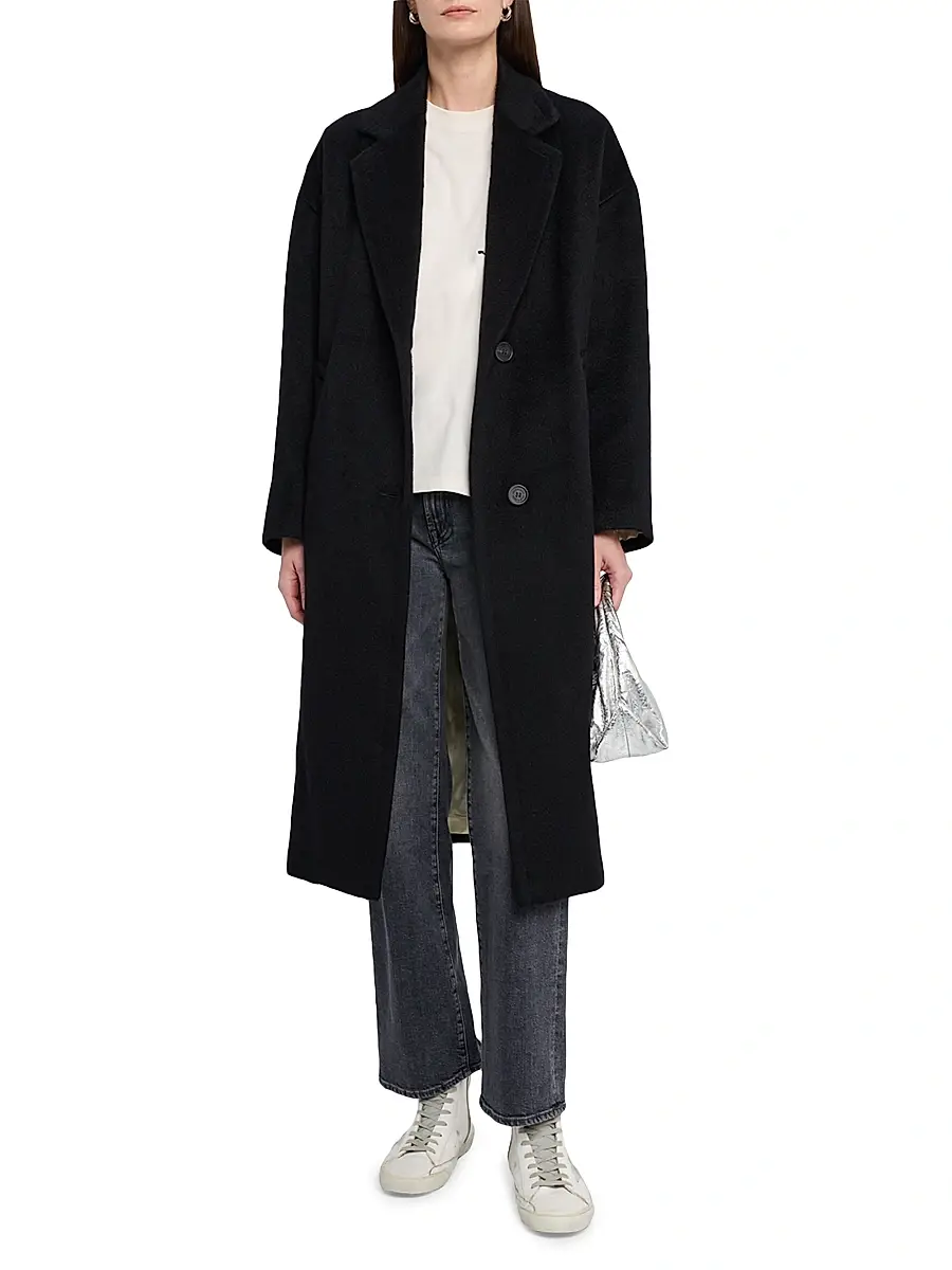 Golden Goose Women's Golden Wool Cocoon Coat | Thumbnail 3