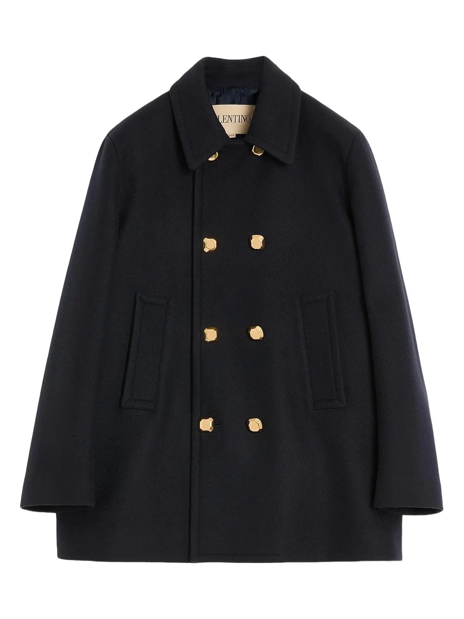 Men's Double-Breasted Wool Felt Coat Men's Double-Breasted Wool Felt Coat
