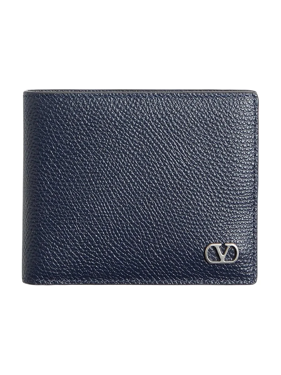Men's VLogo Signature Grainy Calfskin Wallet