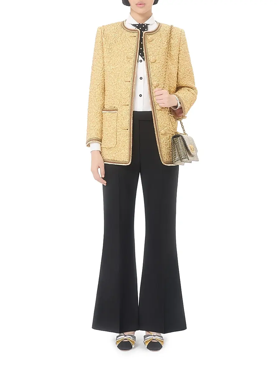 Valentino Women's Jacquard Cloque Caban | Thumbnail 7 Valentino Women's Jacquard Cloque Caban | Thumbnail 7