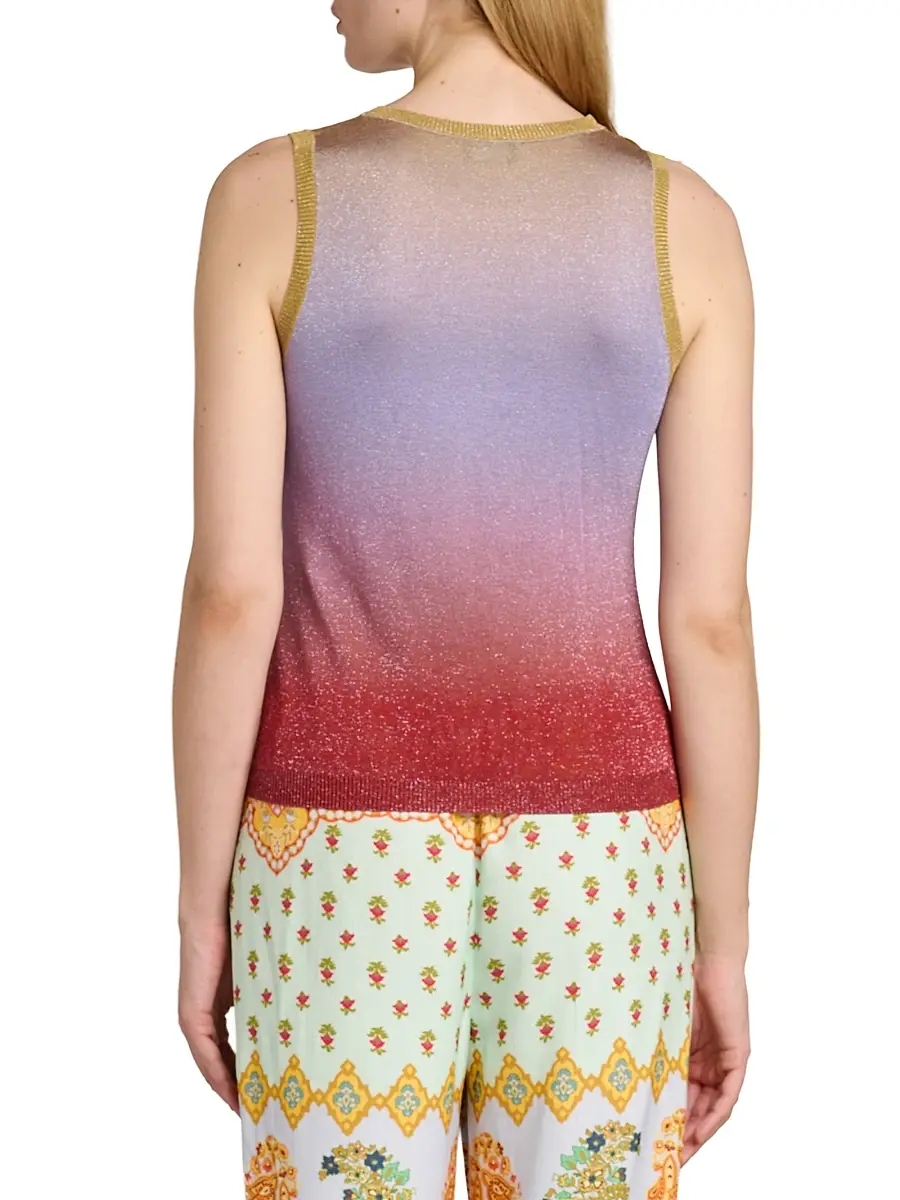 Etro Women's Gradient Metallic Knit Top | Thumbnail 5 Etro Women's Gradient Metallic Knit Top | Thumbnail 5