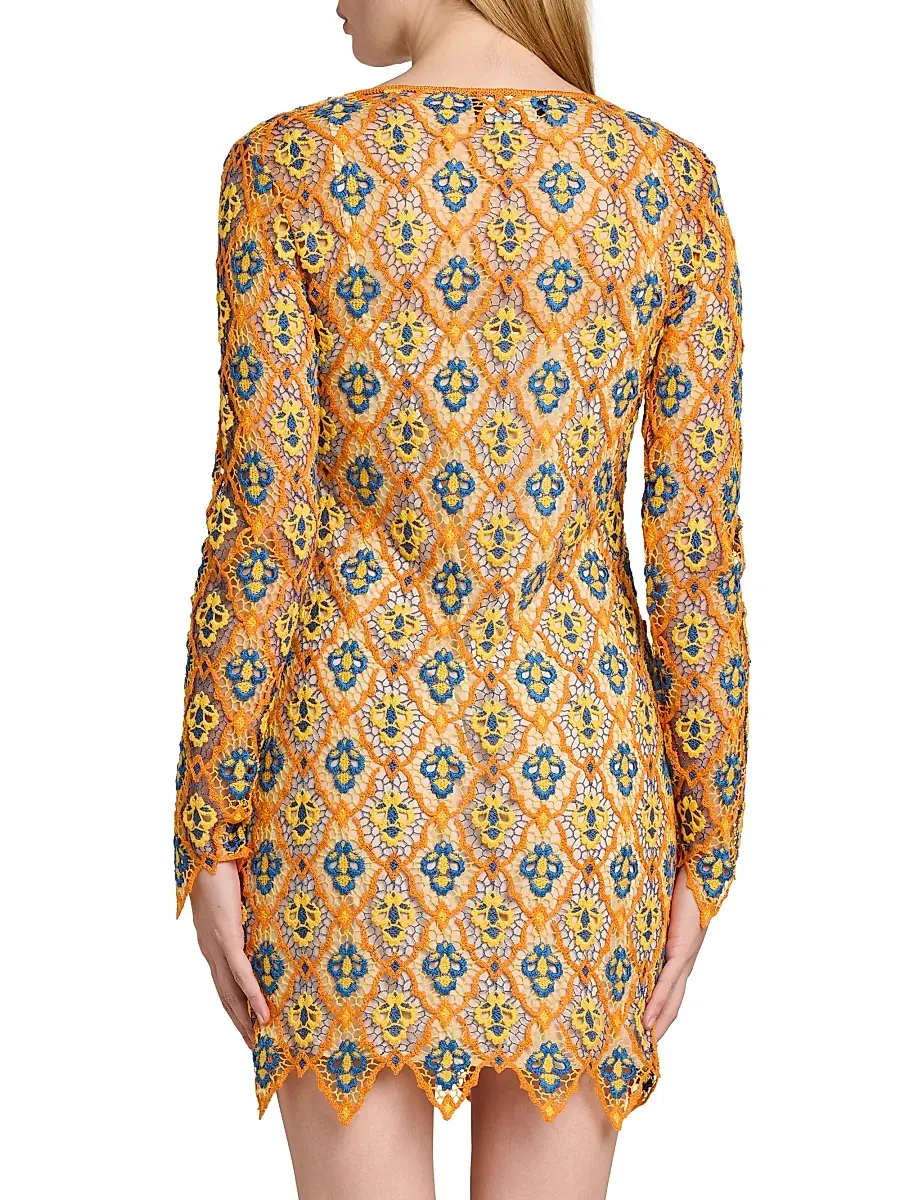 Etro Women's Crocheted Minidress | Thumbnail 5 Etro Women's Crocheted Minidress | Thumbnail 5