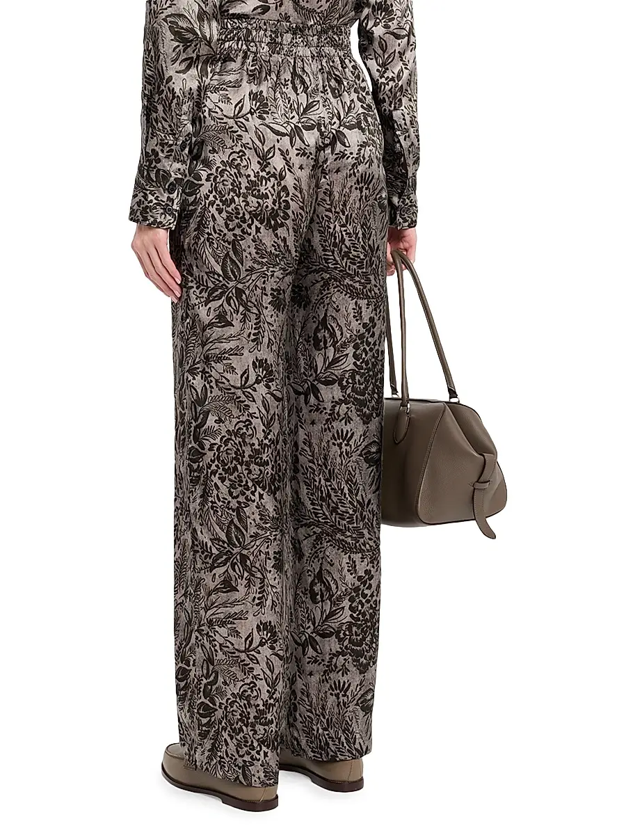 Golden Goose Women's Golden Floral Twill Pants | Thumbnail 4