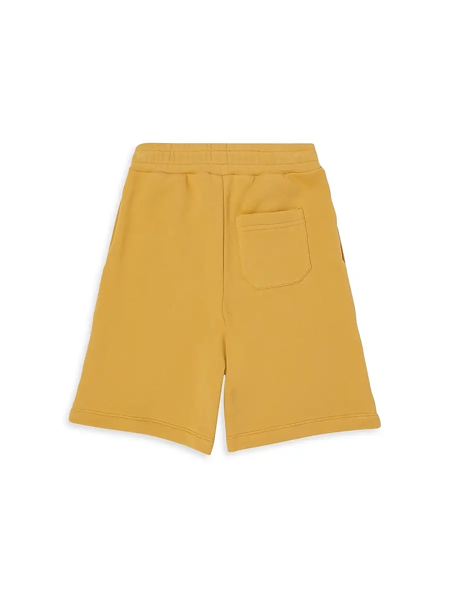 Golden Goose Unisex Little Kid's & Kid's Journey Logo-Embroidered Cotton-Blend Shorts | Thumbnail 2 Golden Goose Unisex Little Kid's & Kid's Journey Logo-Embroidered Cotton-Blend Shorts | Thumbnail 2