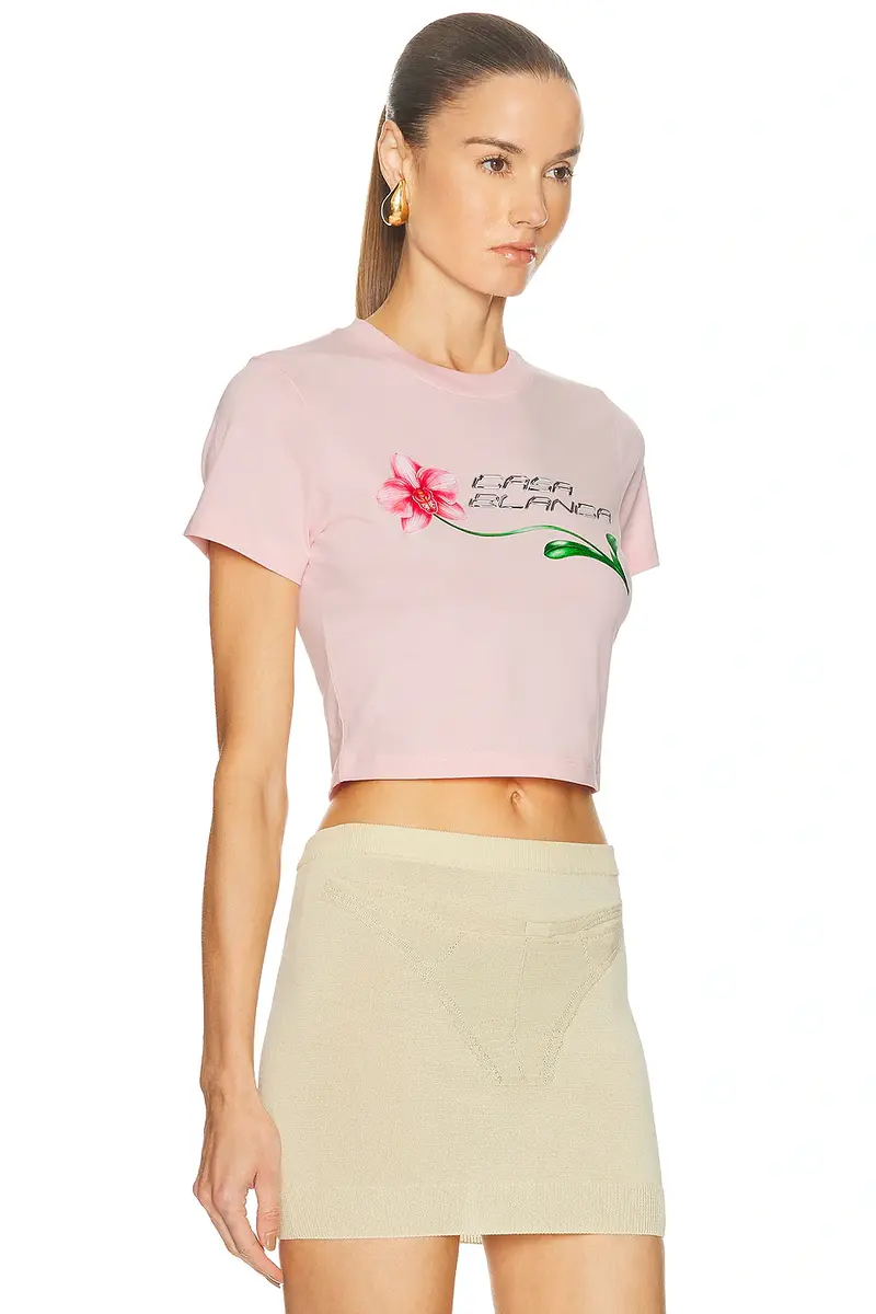 Casablanca Cropped Baby Tee | Thumbnail 2